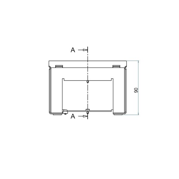 Produktbild UBD 132 163  -  Schwerlast-Unterflur-Bodendose UBD 130 inkl. belegtem Deckel aus Chromstahl, geschliffen, mit Bürstenauslass